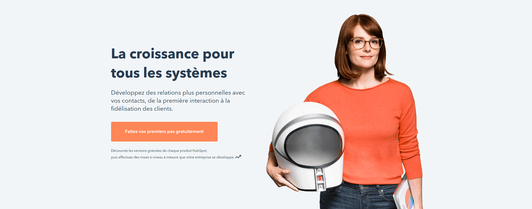 Call to action sur la home page Hubspot